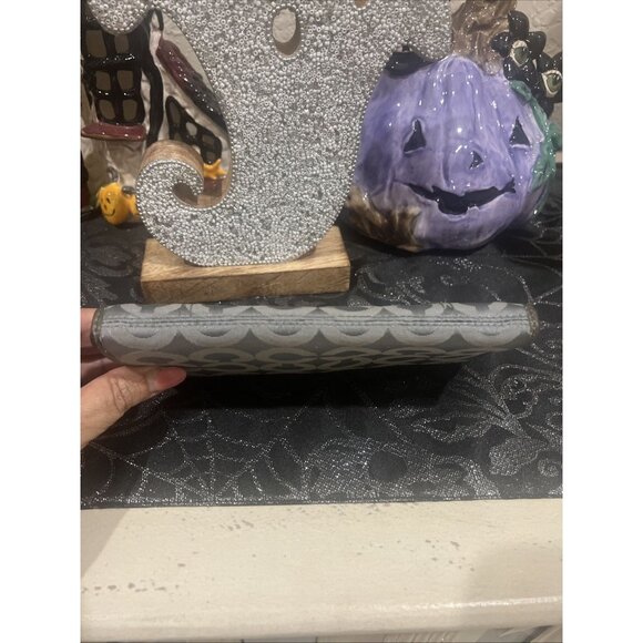 Coach Olive Green Dotted Signature Leather Checkbook Wallet - Picture 6 of 13